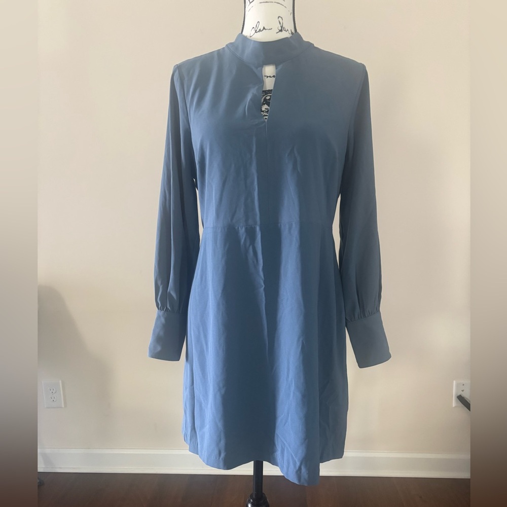 Banana Republic Long Sleeve Blue Dress